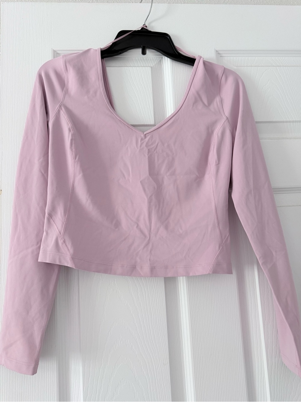 lululemon athletica Light Lavender Long Sleeve V-Neck Top